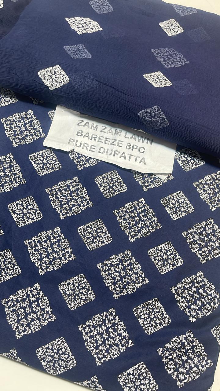 Bareeze Lawn 3piece