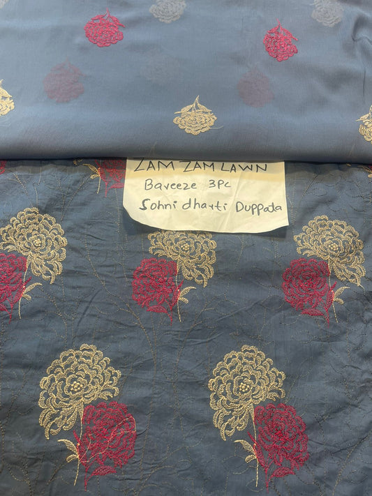Bareeza Lawn 3piece