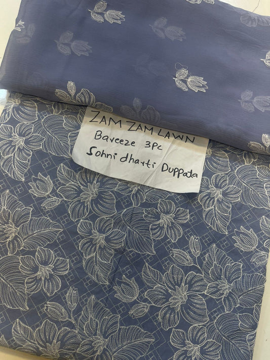 Bareeza Lawn 3piece