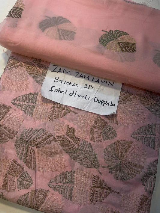 Bareeza Lawn 3piece