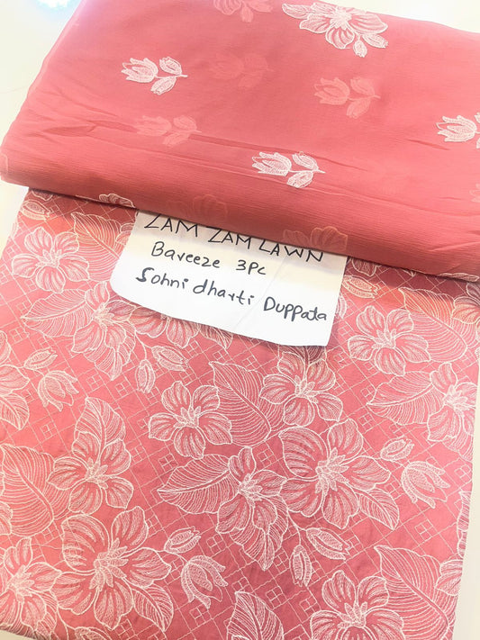 Bareeza Lawn 3piece