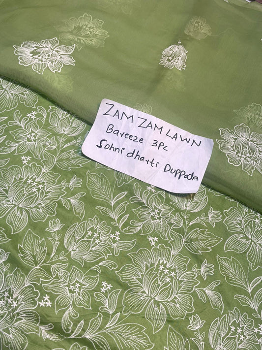 Bareeza Lawn 3piece