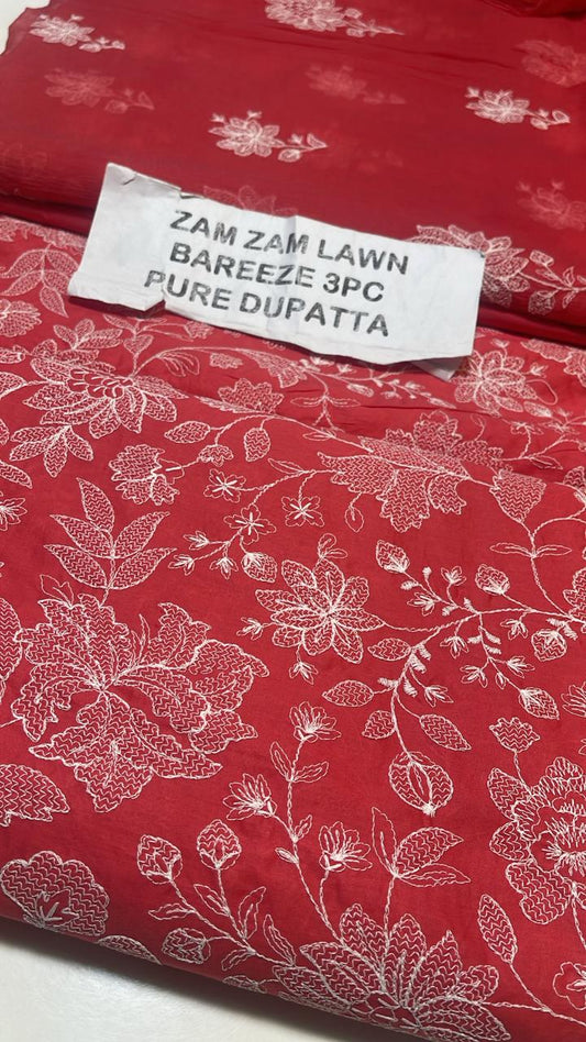 Bareeze Lawn 3piece