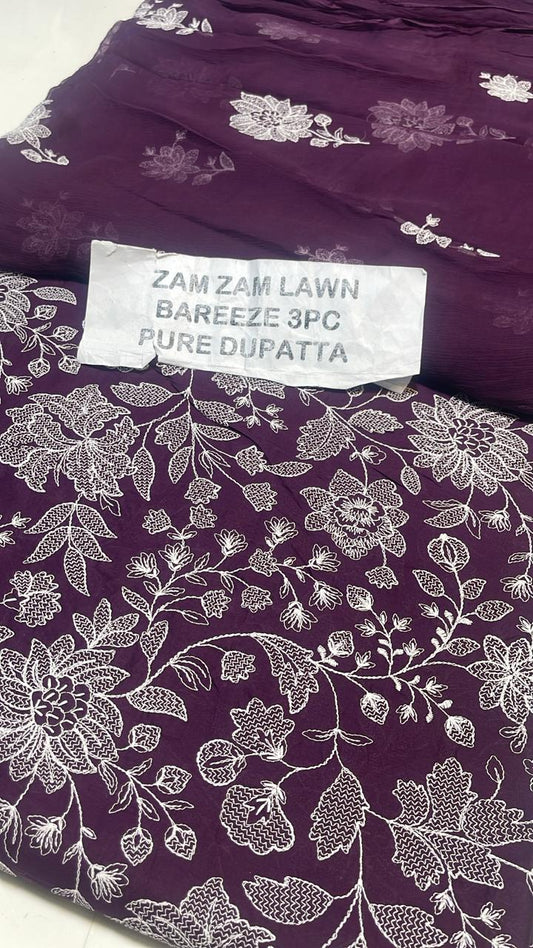 Bareeze Lawn 3piece