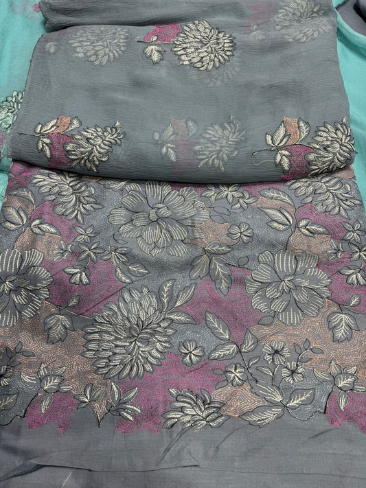Bareeza lawn 3 piece