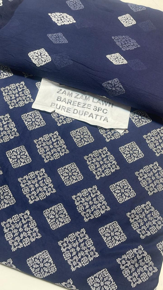 Bareeze Lawn 3piece