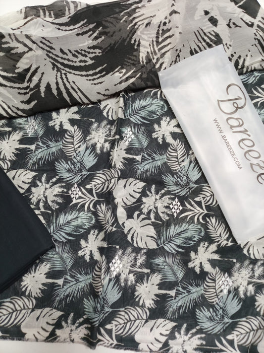Bareeze Print Lawn 3piece
