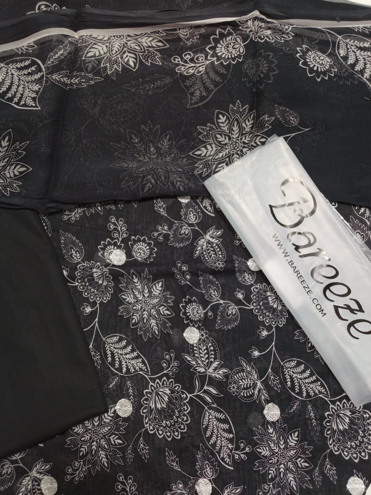 Bareeze Print Lawn 3piece