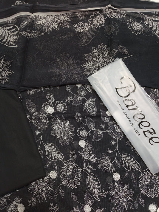 Bareeze Print Lawn 3piece