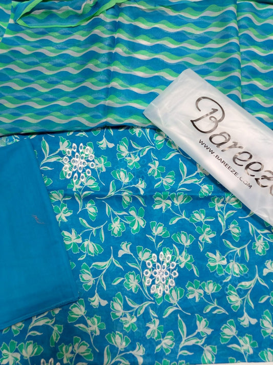 Bareeze Print Lawn 3piece